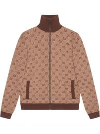 Gucci GG jacquard knit bomber GG jacquard knit bomber at Farfetch